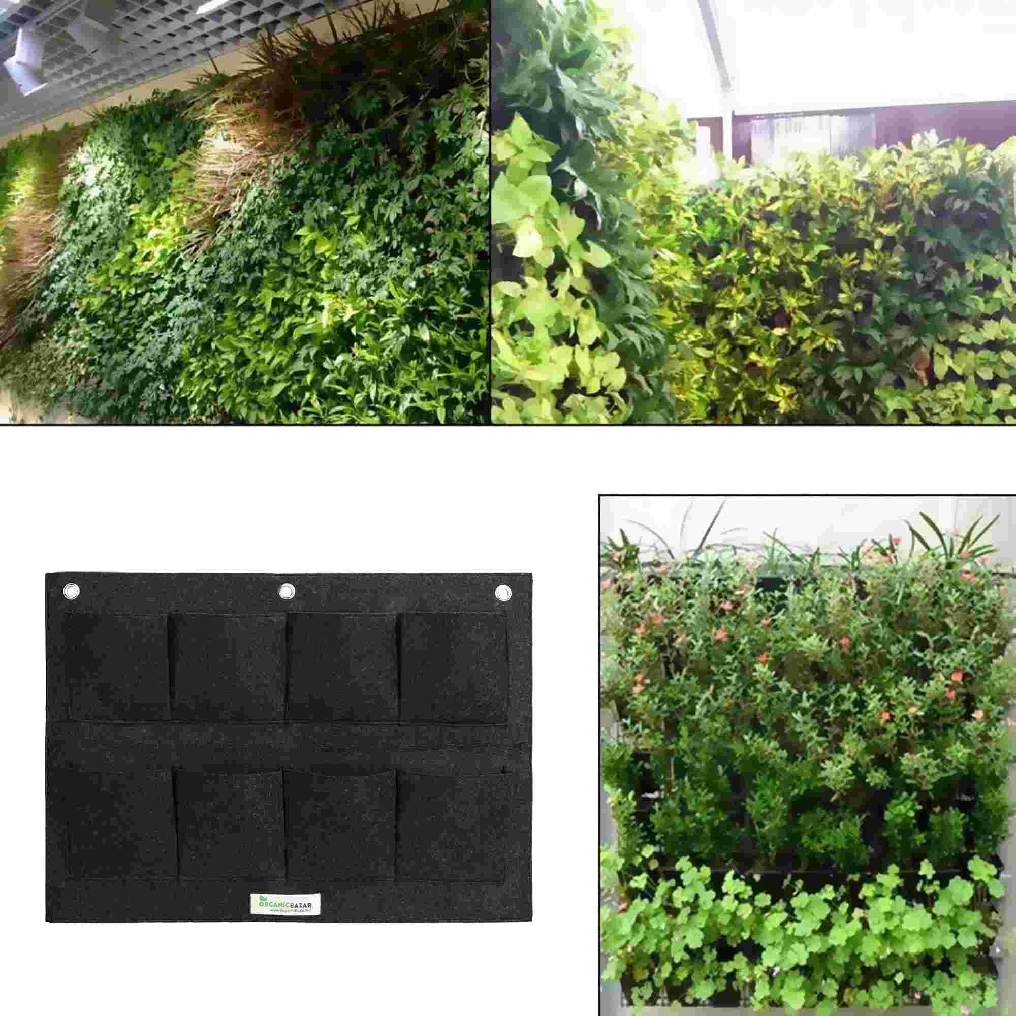 Wall Garden Hanging 8 Pockets Geo Fabric Grow Bag - Image 4