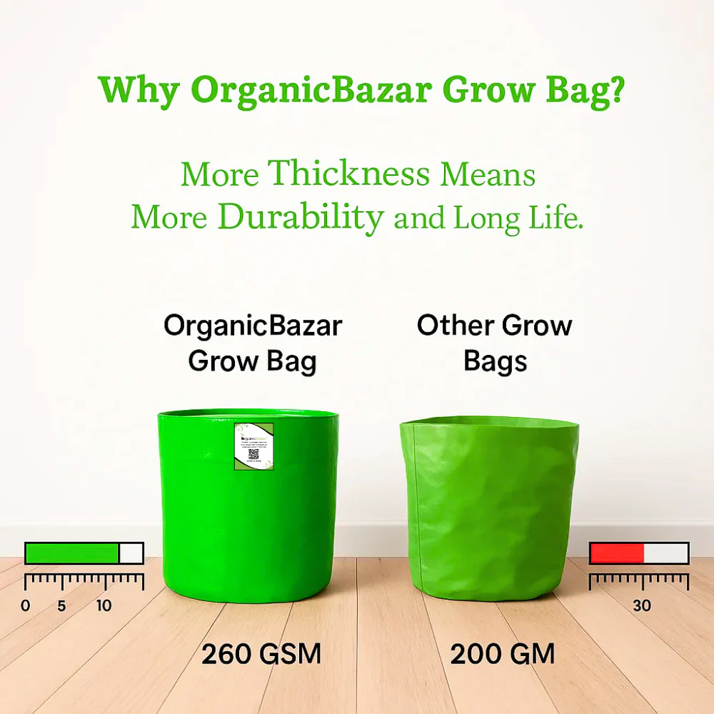 HDPE 18x18 Grow Bags for Terrace Gardening Extra Thick Premium Quality Grow Bags - Image 10