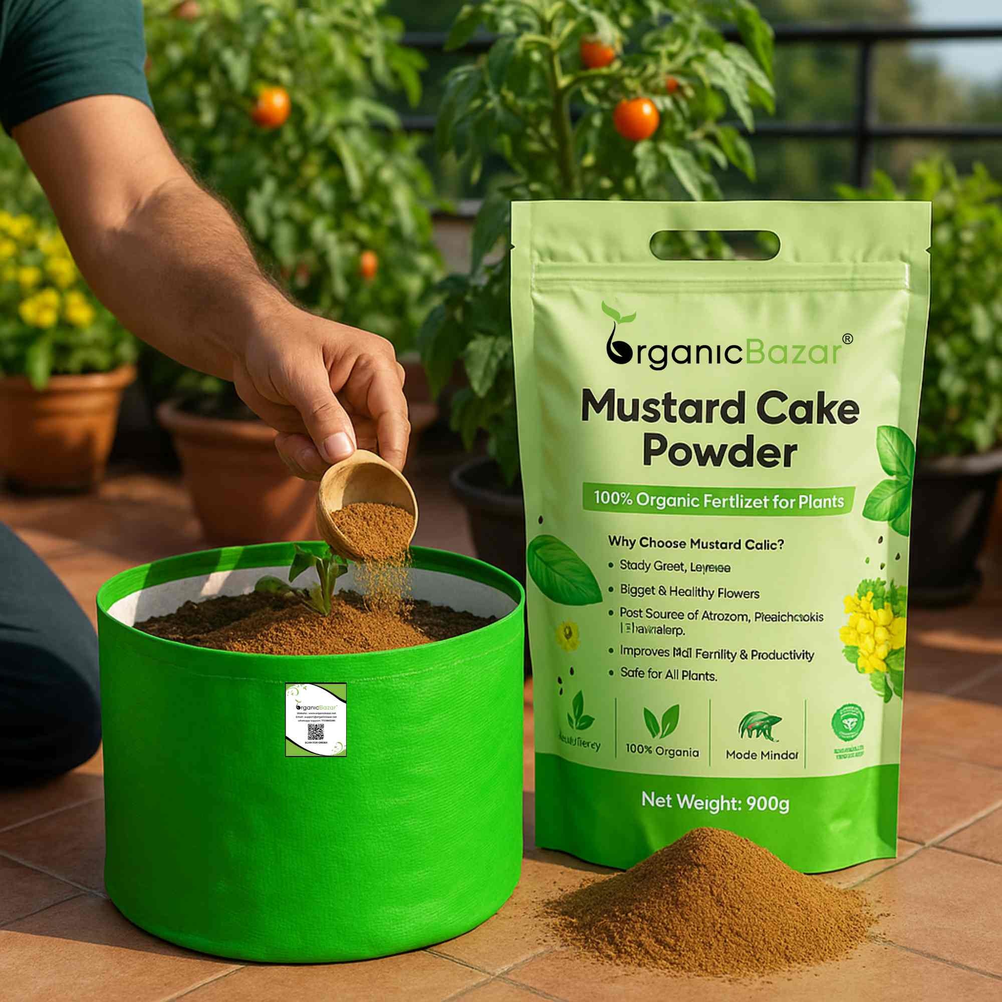 Mustard Cake Fertilizer for Plants (900g) - Image 3