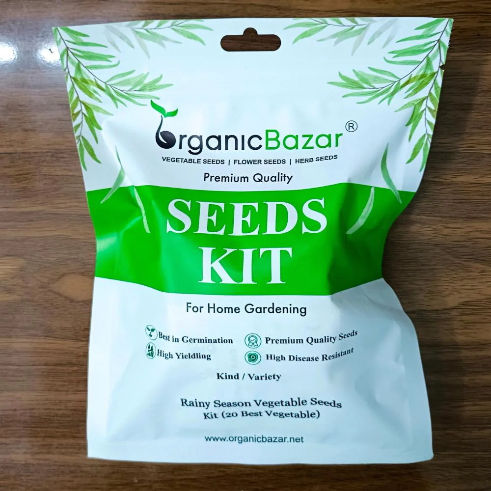 Rainy Season Vegetable Seeds Kit – Pack of 20 Best Vegetable Seeds for Monsoon Gardening | Ideal for Terrace & Kitchen Garden - Image 5