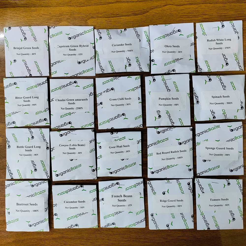 Rainy Season Vegetable Seeds Kit – Pack of 20 Best Vegetable Seeds for Monsoon Gardening | Ideal for Terrace & Kitchen Garden - Image 6