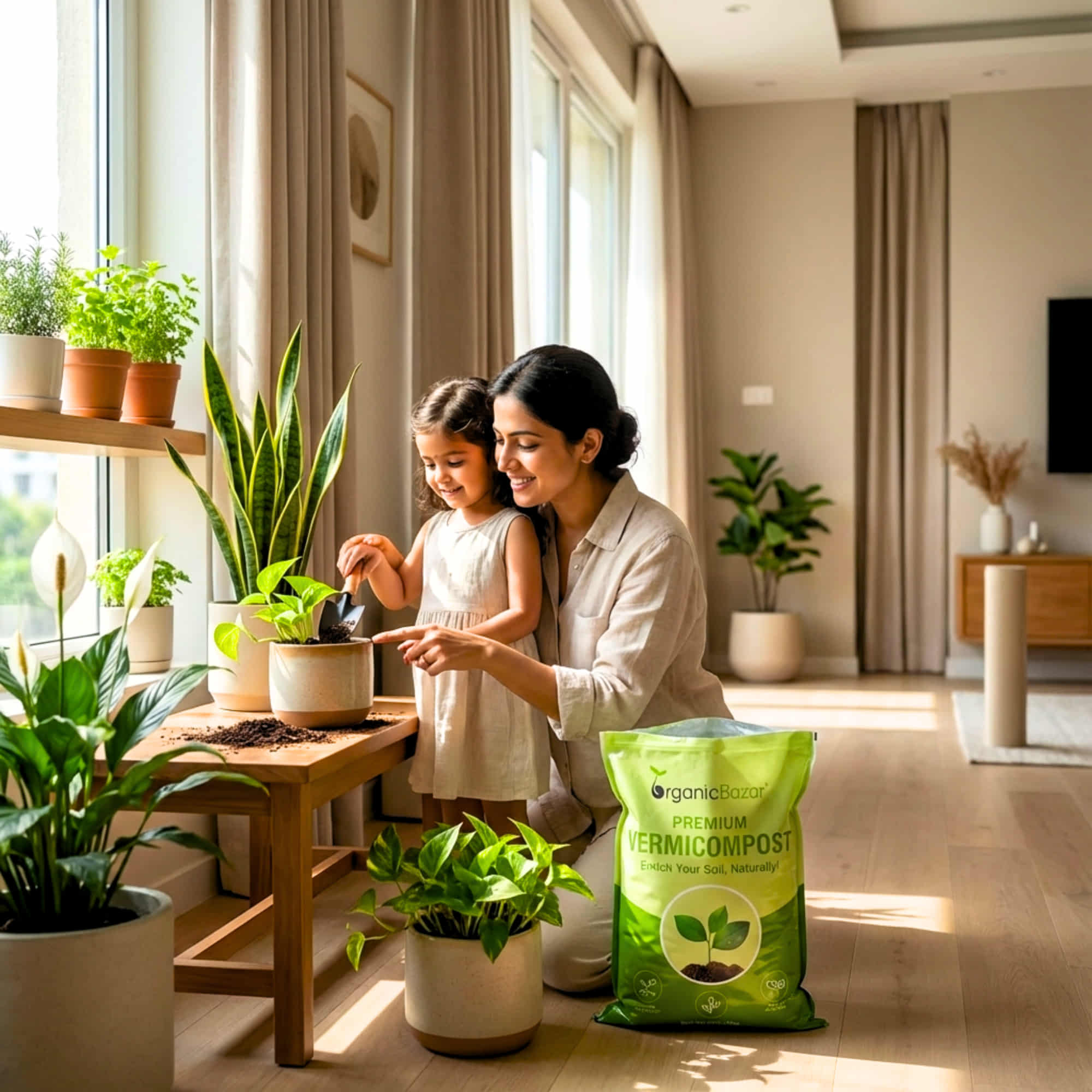 Vermicompost Fertilizer Manure for Home Garden Plants (5kg) - Image 4