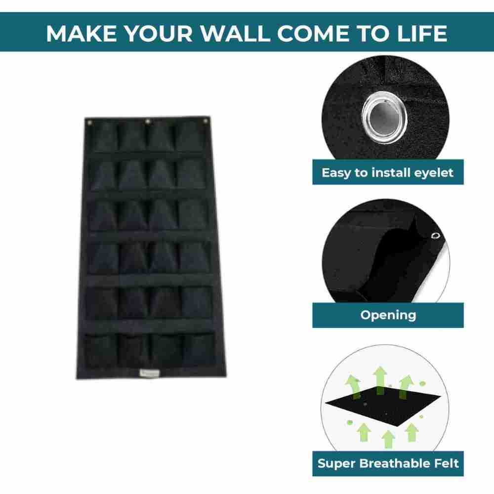 Vertical 24 Pockets Geo Fabric Grow Bag - Image 4