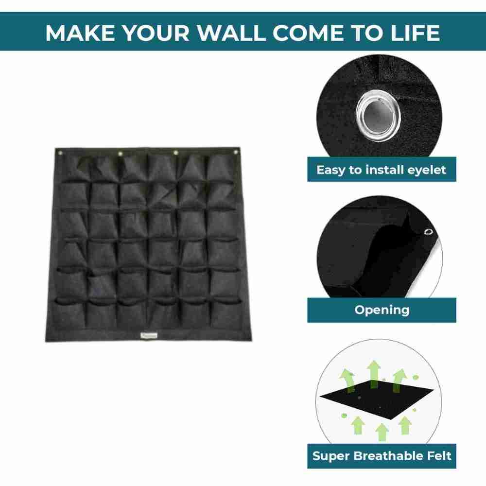 Vertical 36 Pockets Geo Fabric Grow Bag - Image 4